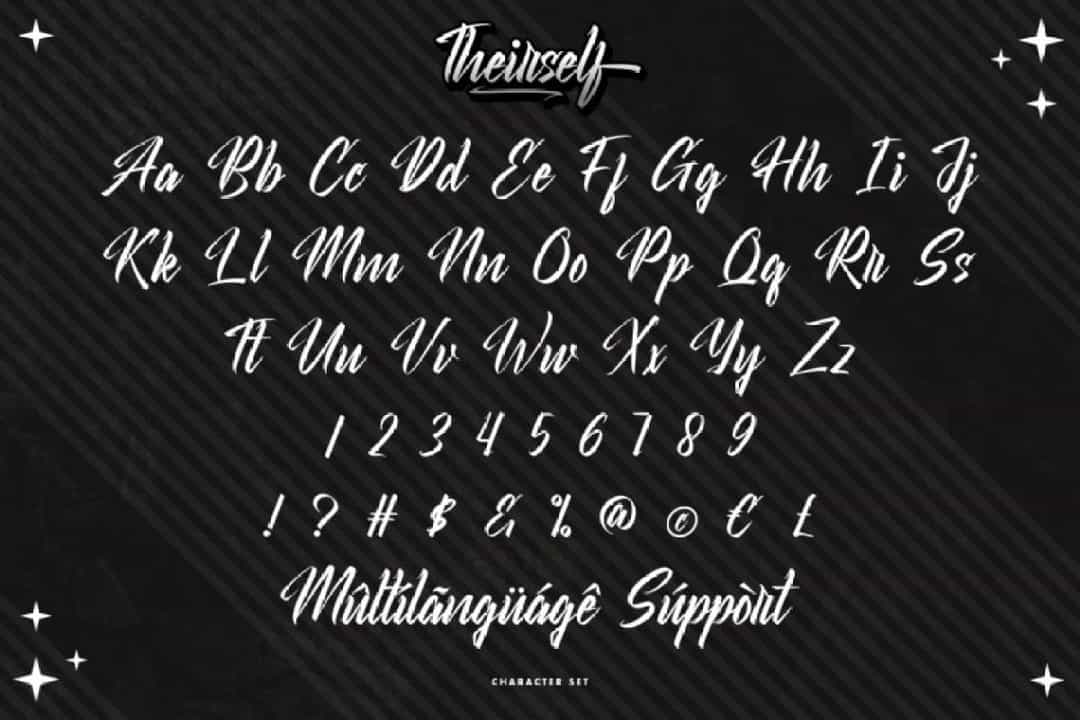 Theirself Font Image 3