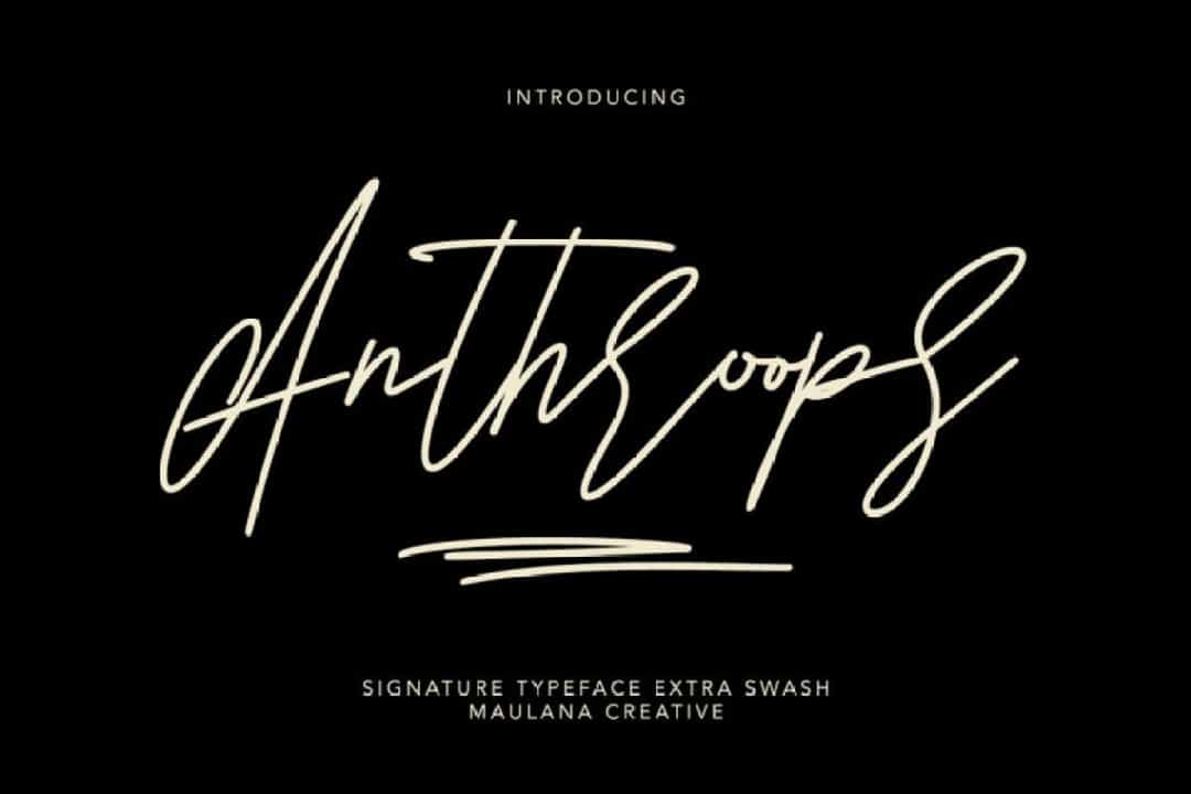 Anthroops Font Image 1