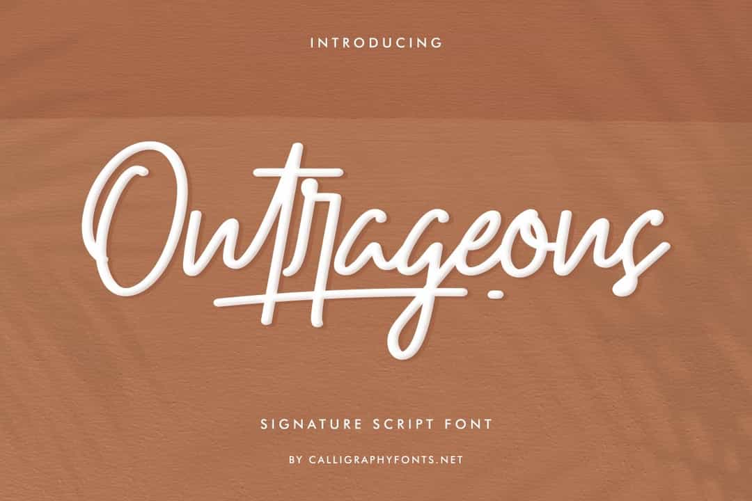 Outrageous Font Image 1