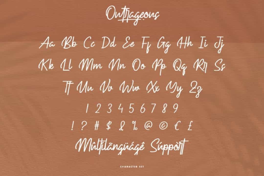 Outrageous Font Image 3
