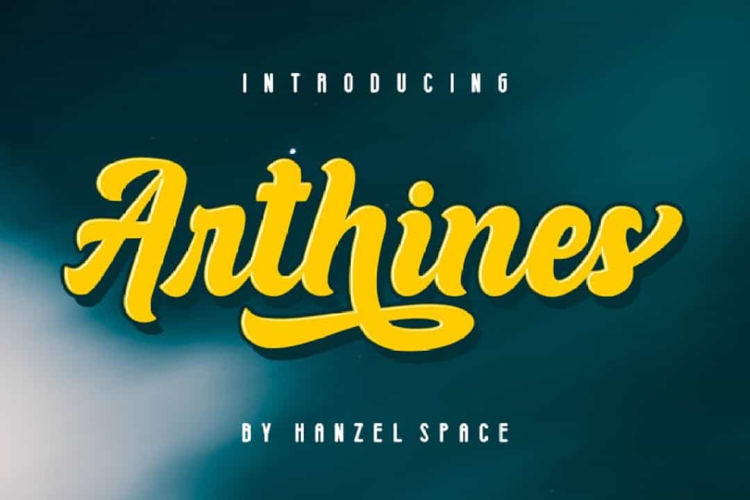Arthines Font Image 1