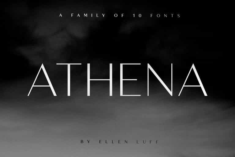 Athena Sans Serif Font Image 1