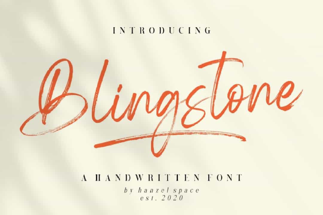 Blingstone Font Image 1