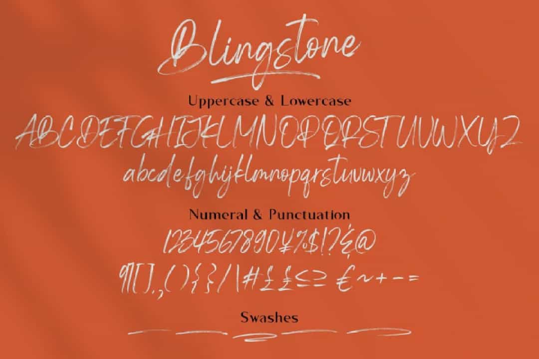 Blingstone Font Image 3