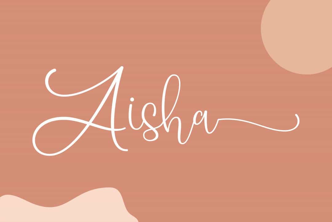 Aisha Font Image 1