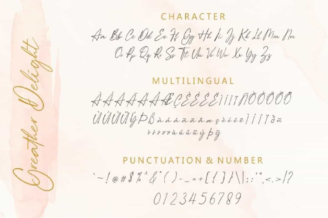 Greather Delight Font Image 3