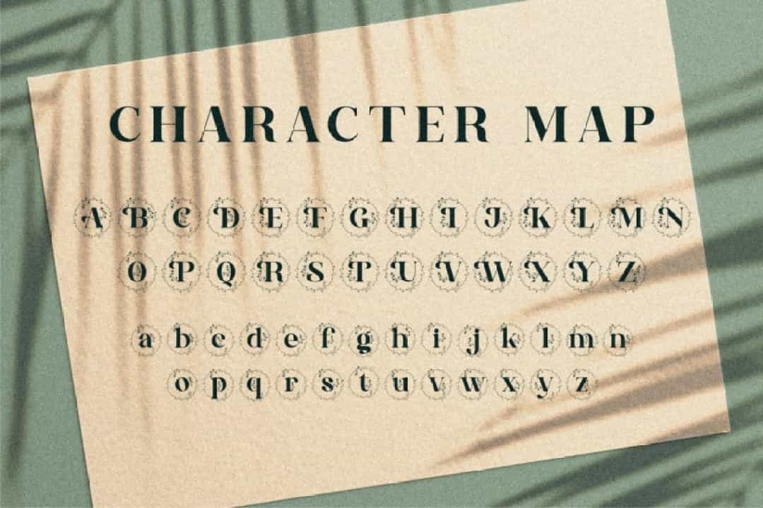 Alexandria Monogram Font Image 3