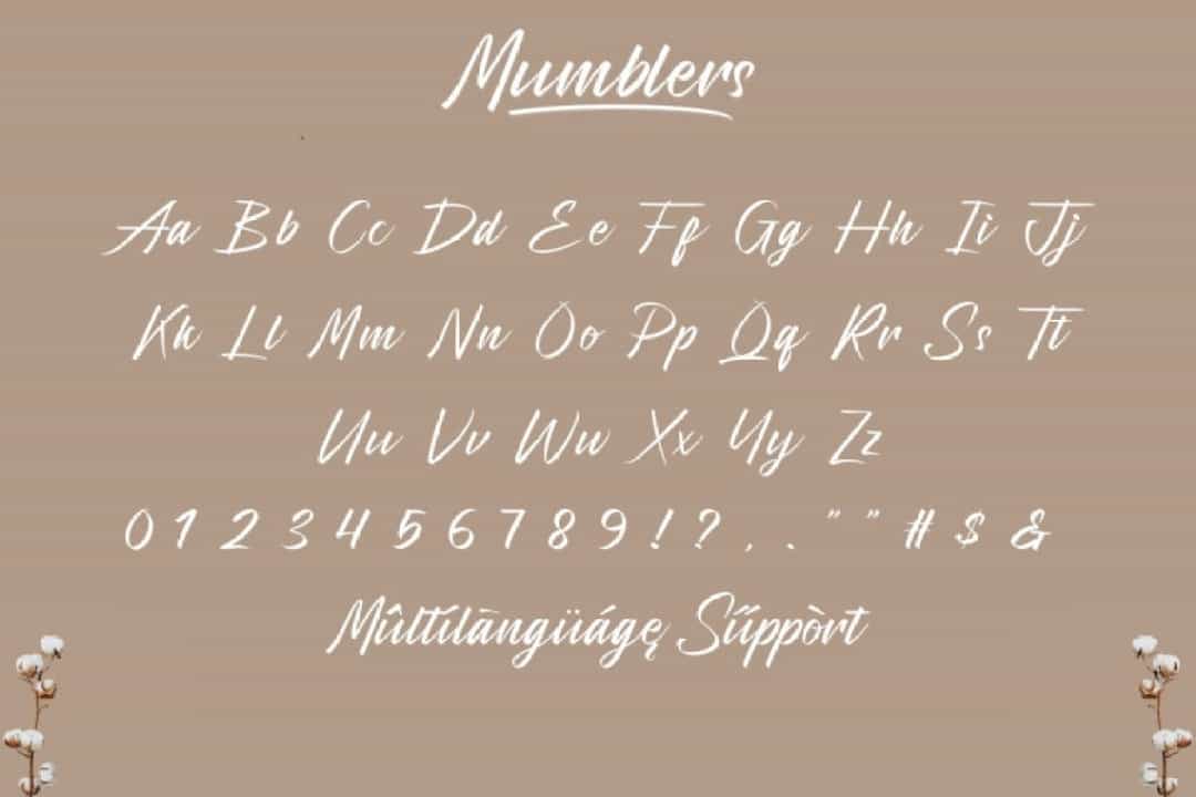 Mumblers Font Image 3