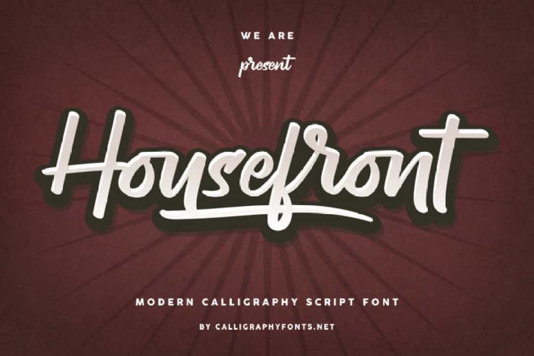 Housefront Font Image 1