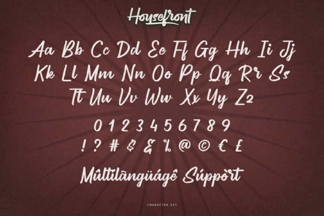 Housefront Font Image 3
