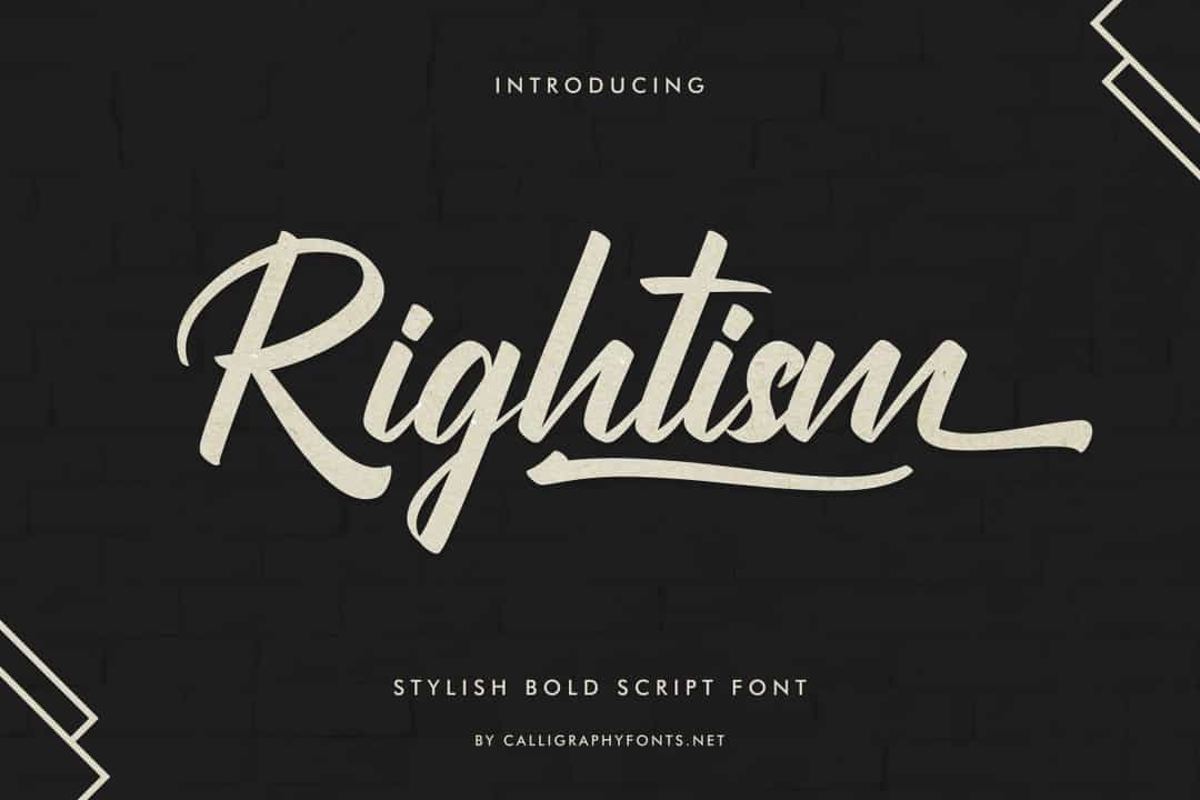 Rightism Font Image 1
