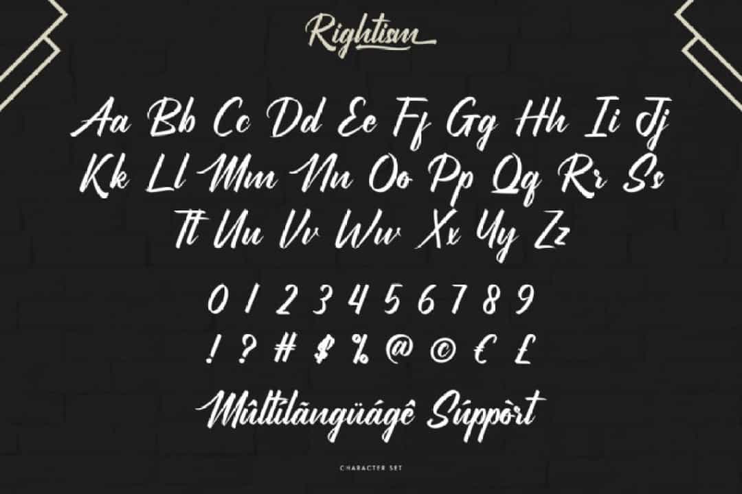 Rightism Font Image 3