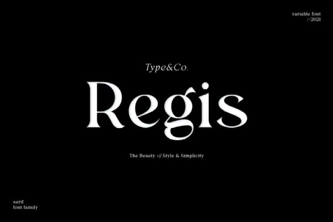 Regis Typeface Image 1