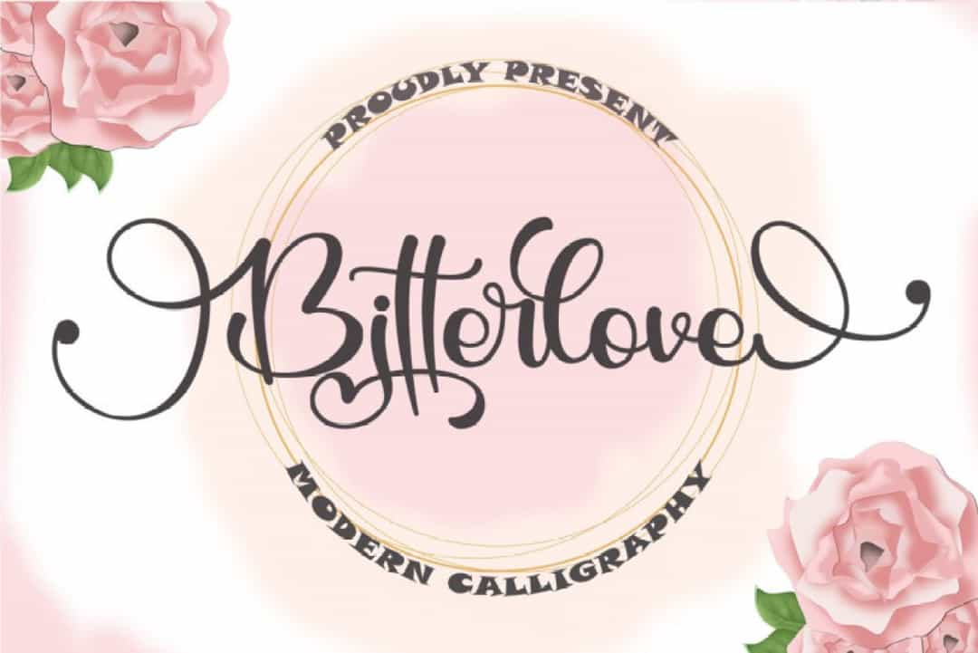 Bitterlove Font Image 1