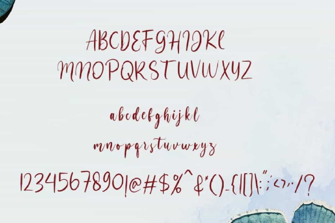 Butterfly Font Image 3