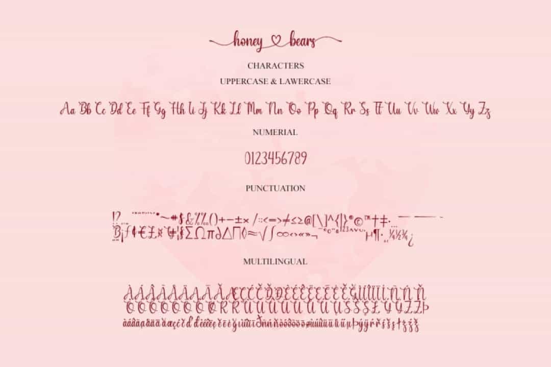 Honey Bears Font Image 3