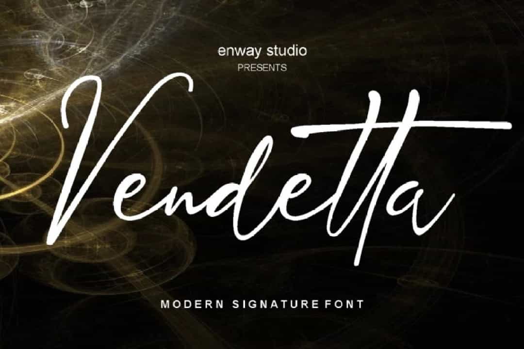 Vendetta Font Image 1