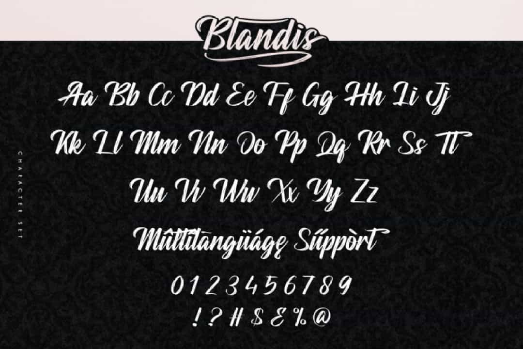 Blandis Font Image 3
