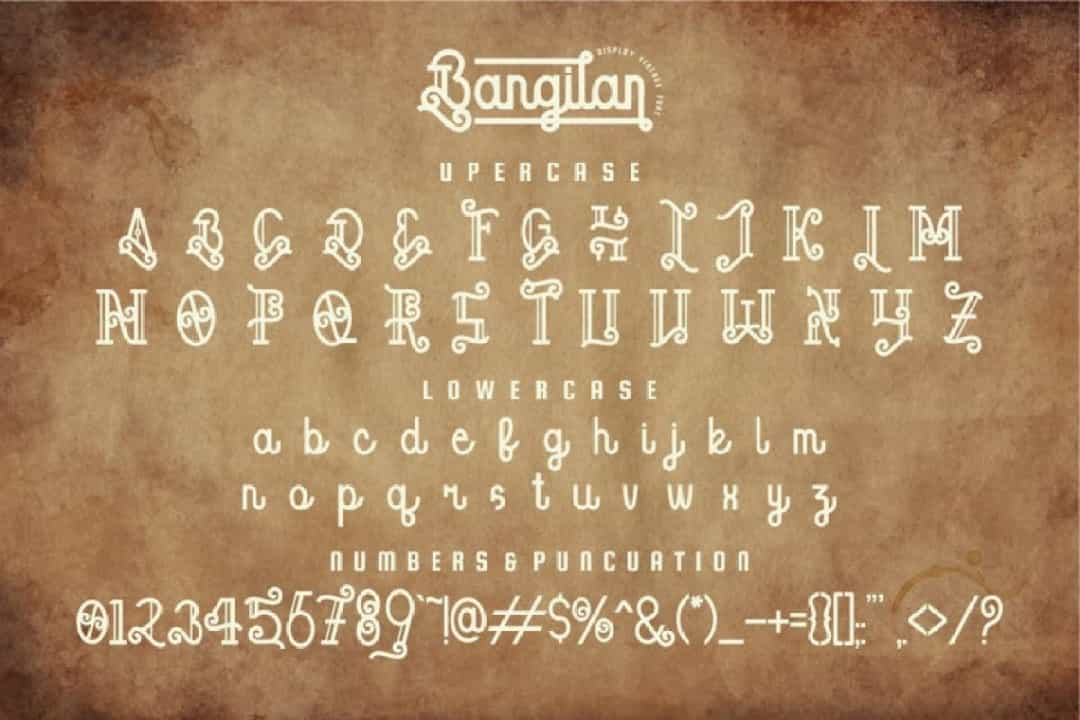 Bangilan Font Image 2