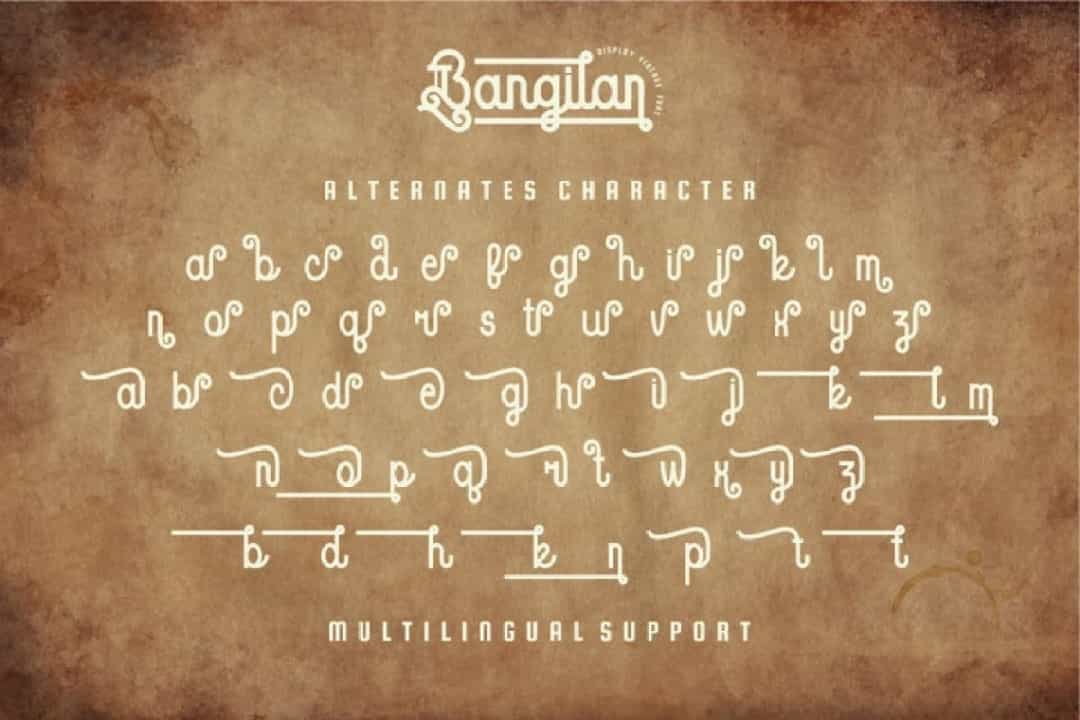 Bangilan Font Image 3