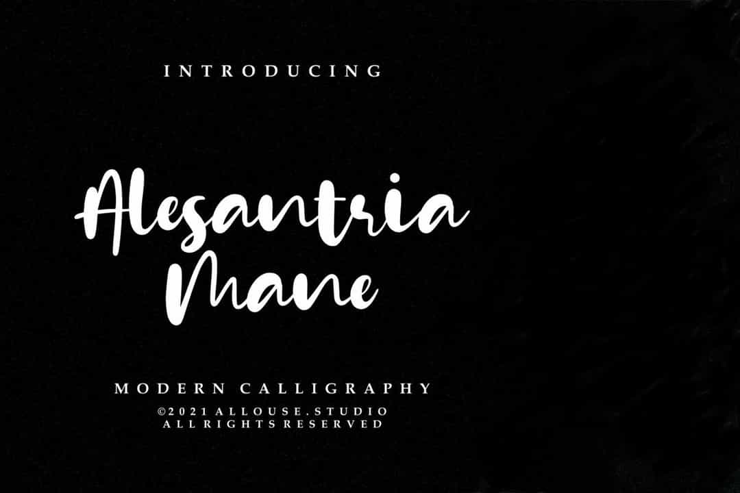 Alesantria Mane Font Image 1