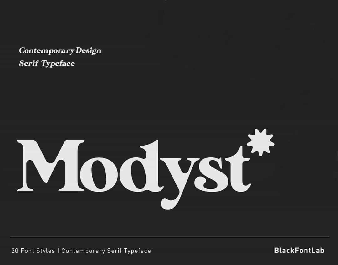 Modyst Font Image 1