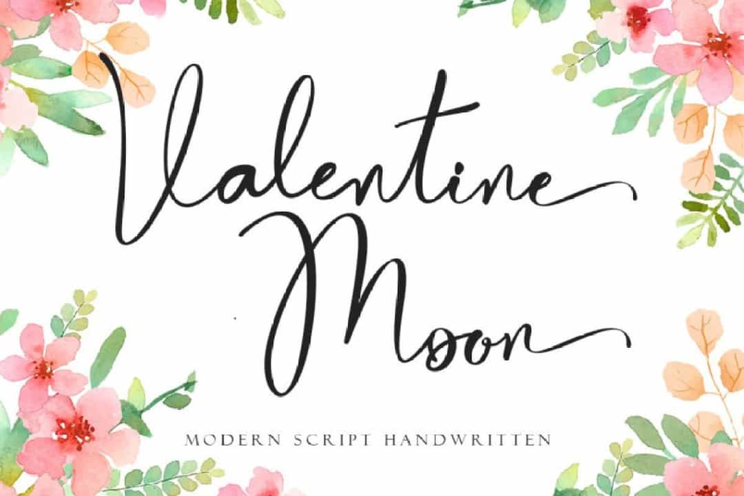 Valentine Moon Font Image 1