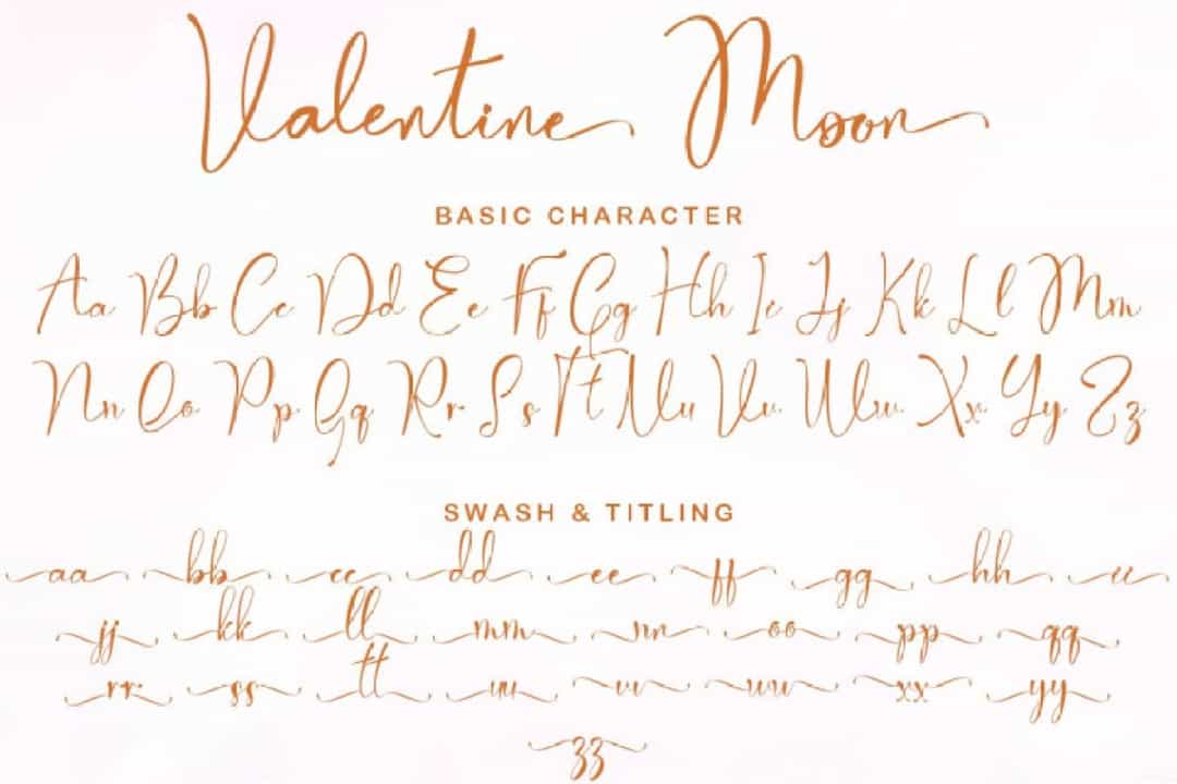 Valentine Moon Font Image 2