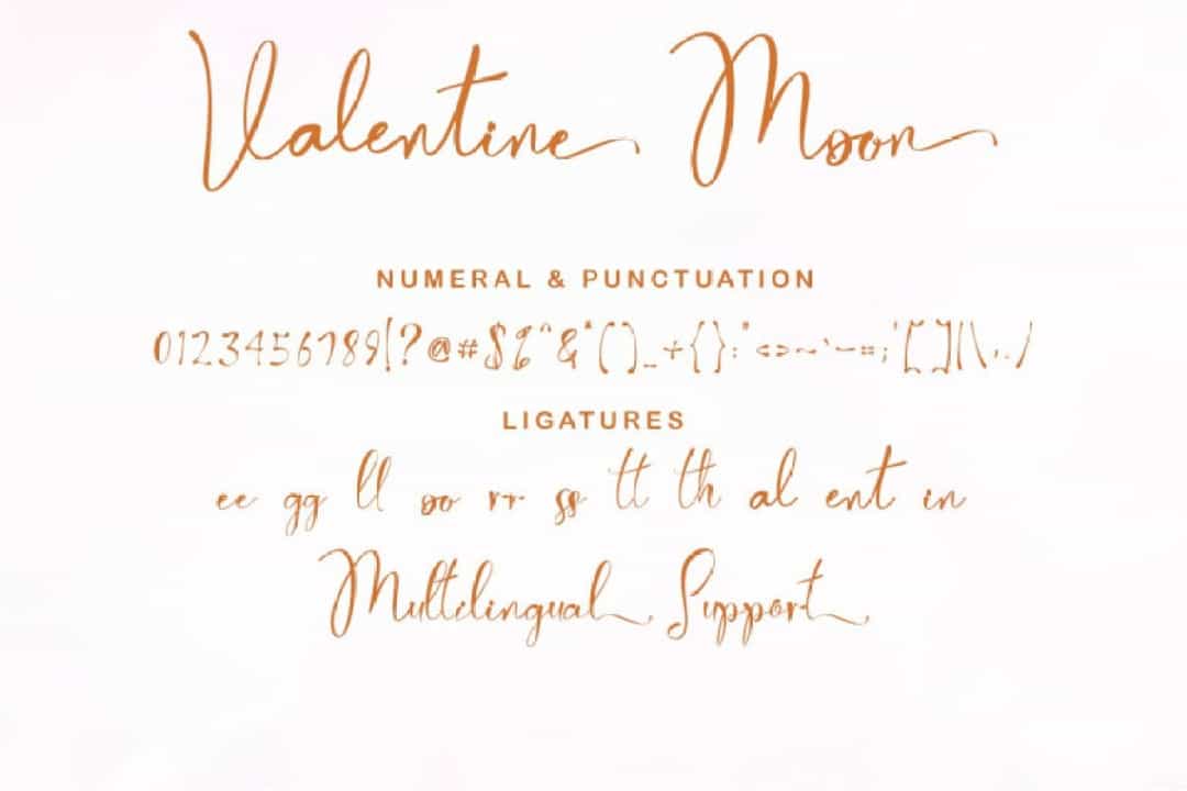 Valentine Moon Font Image 3