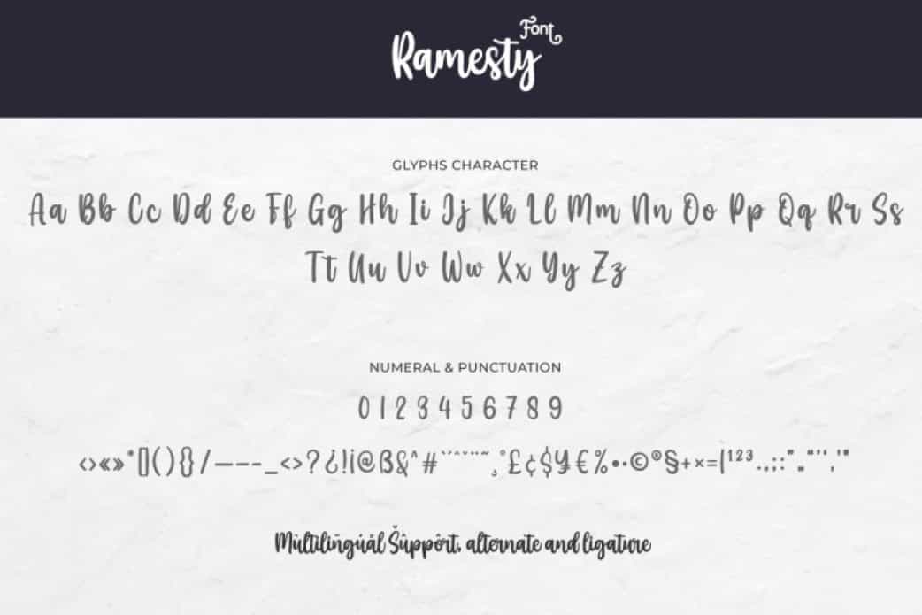 Ramesty Font Image 3