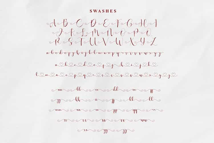 Wina aprilina Font Image 3