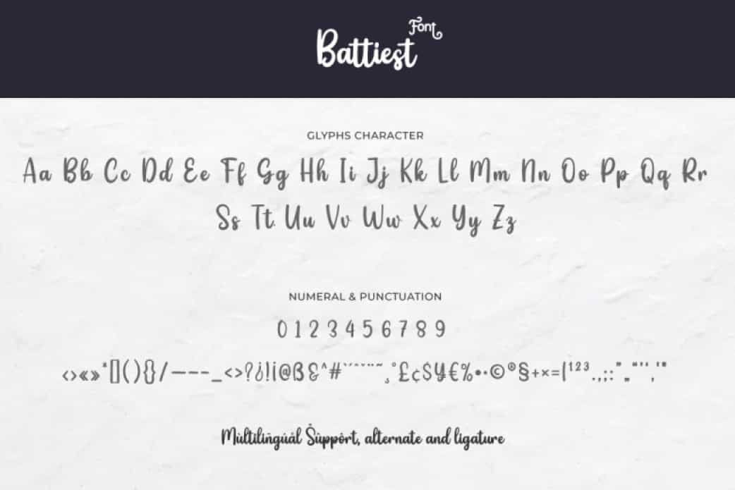 Battiest Font Image 3