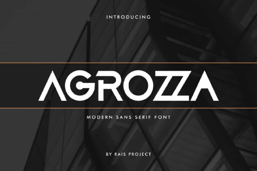 AGROZZA Font Image 1