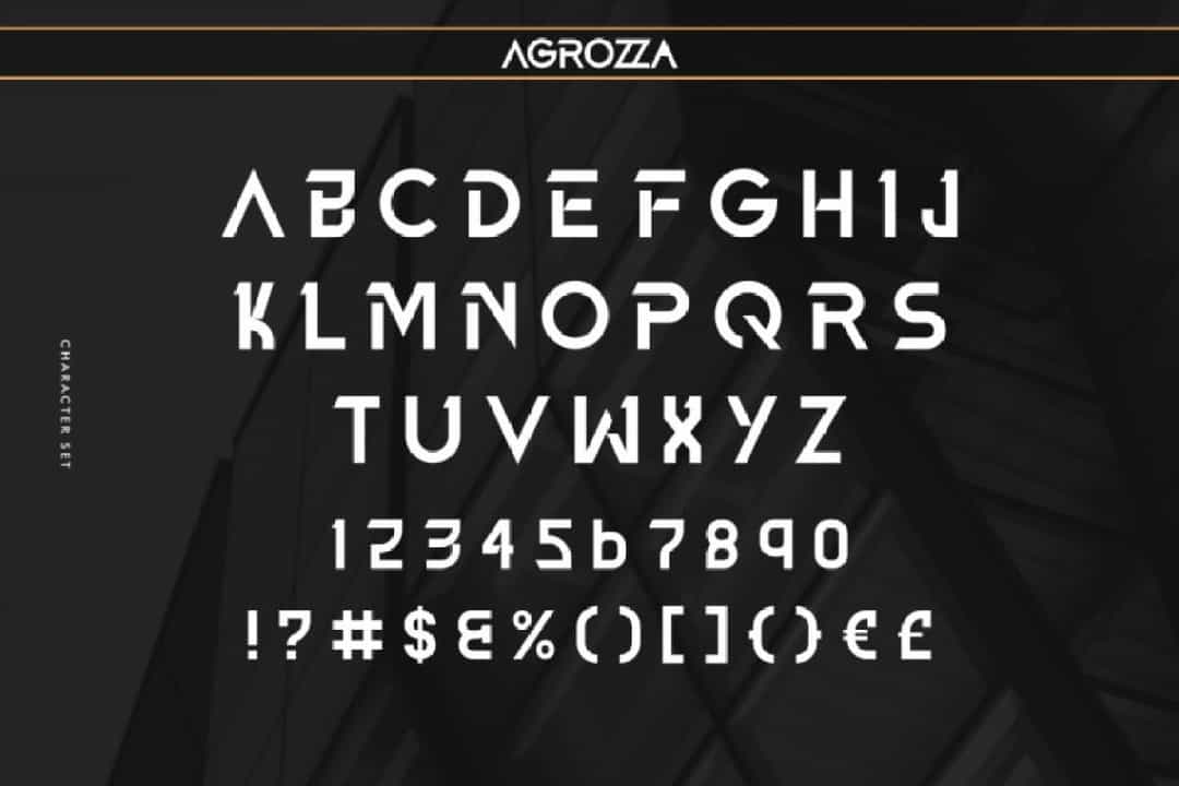 AGROZZA Font Image 3