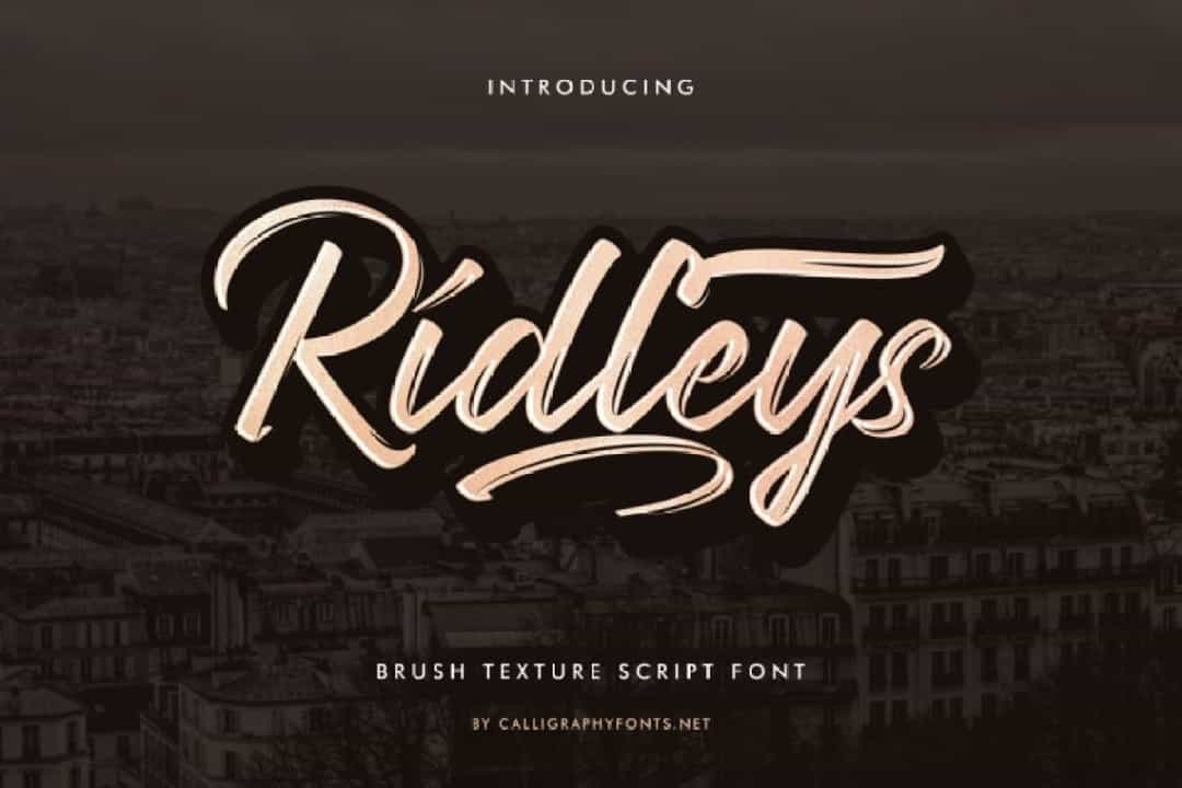 Ridleys Font Image 1