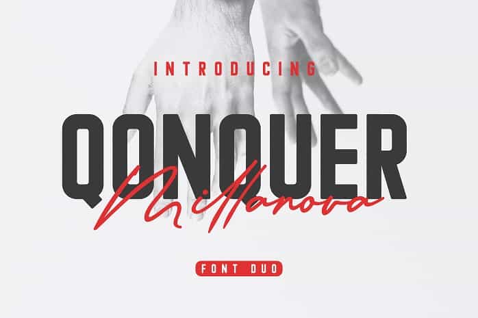 Qonquer Millanova Duo Font Image 1