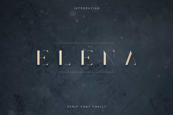 Elena Luxe Serif Font Image 1
