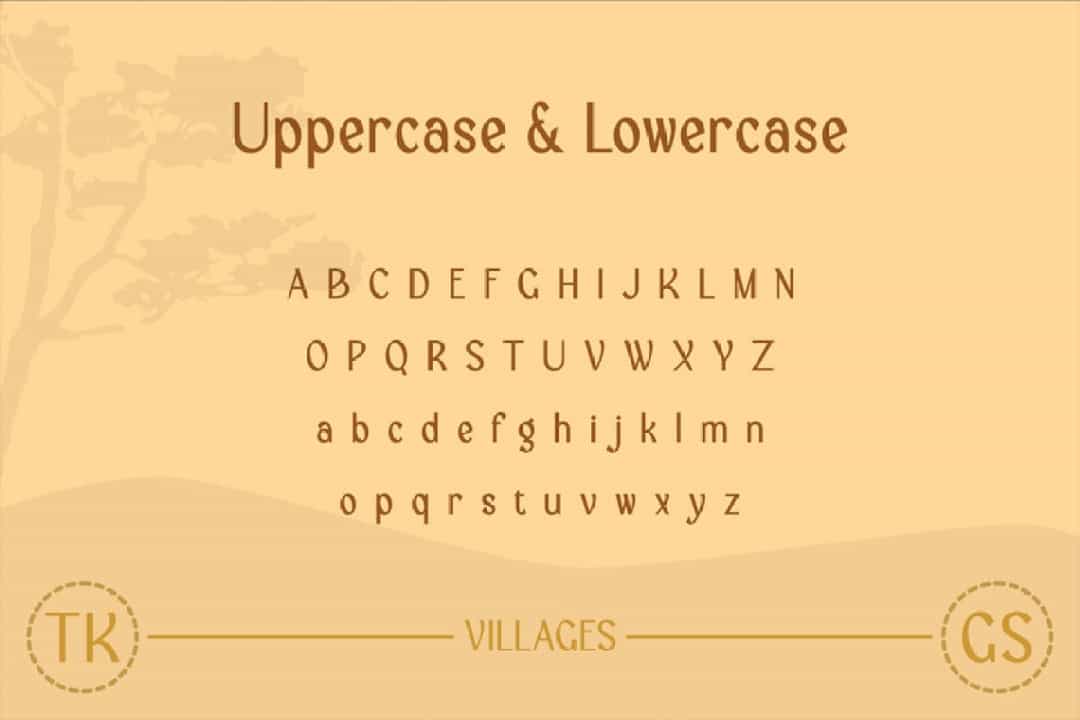 Villages Font Image 2