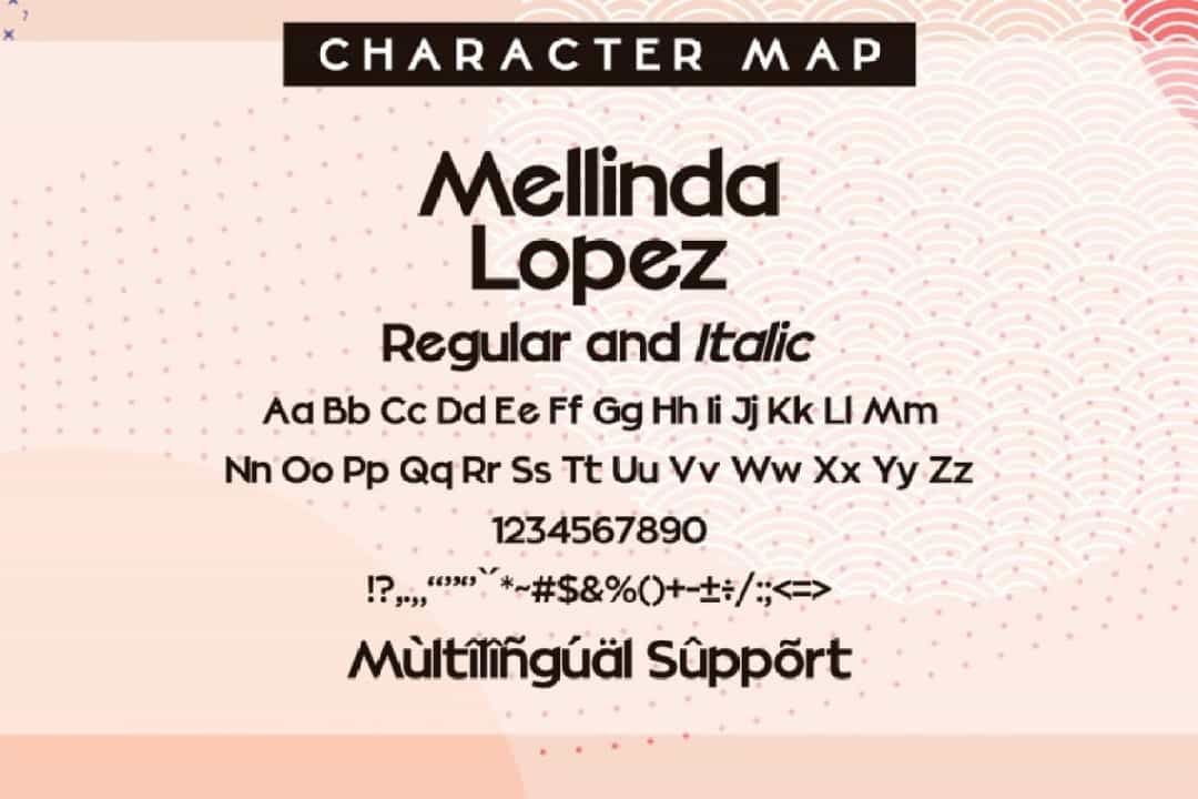 Mellinda Lopez Font Image 3