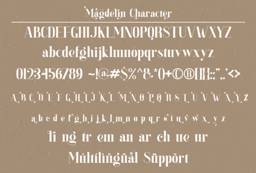 Magdelin Font Image 3
