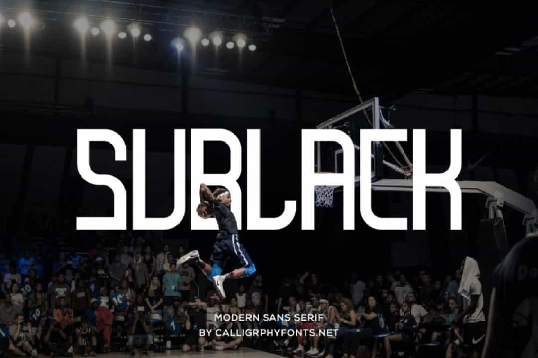 Sublack Font Image 1