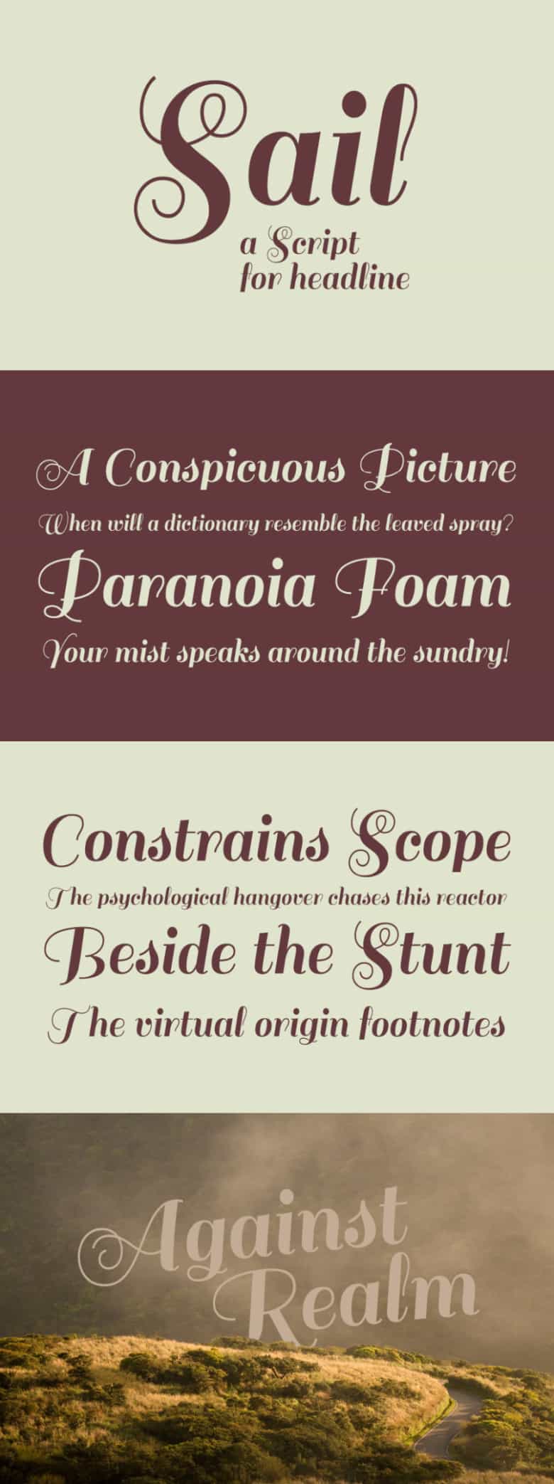 Sail Script Font Image 1