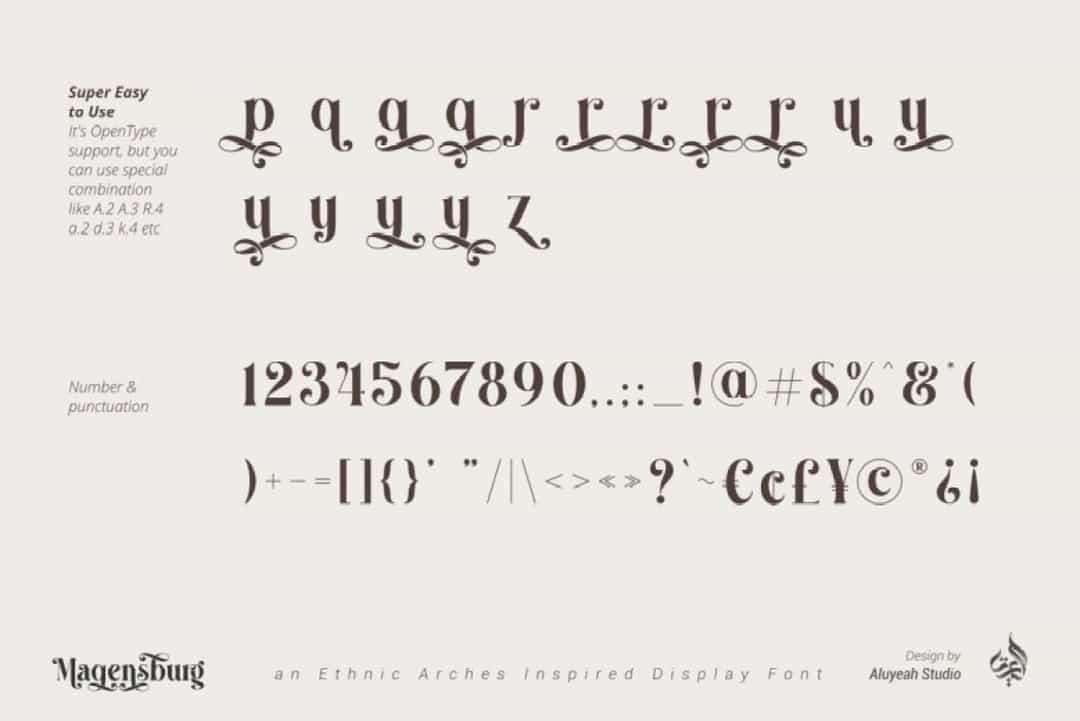 Magensburg Font Image 3