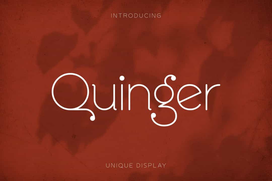 Quinger Font Image 1