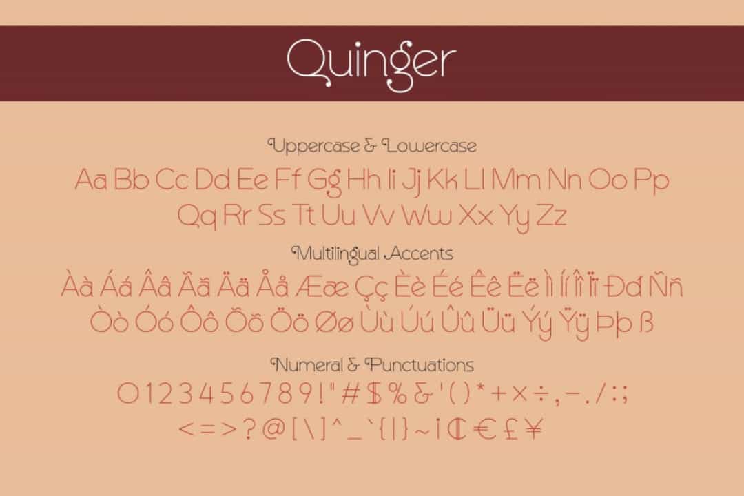 Quinger Font Image 3