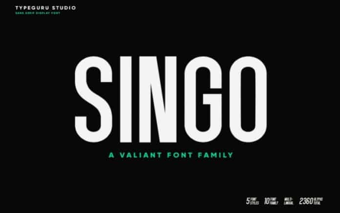 Singo Font Image 1