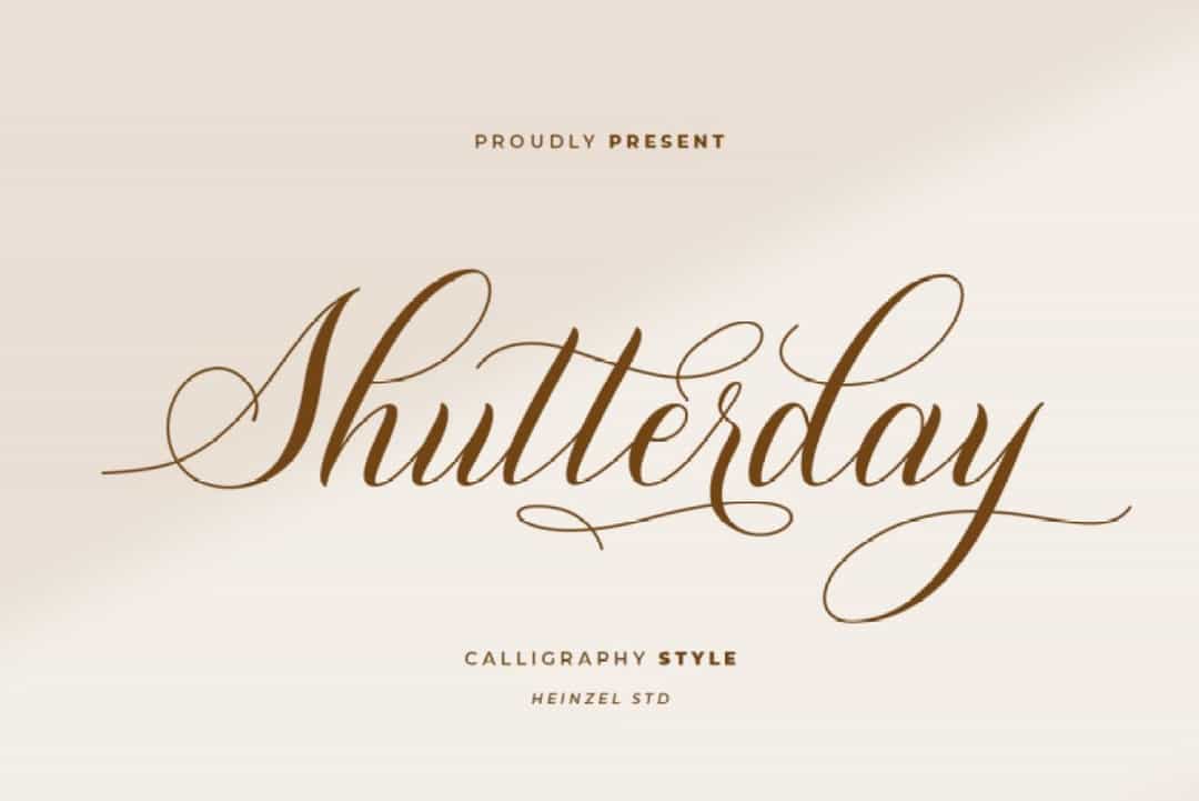 Shutterday Font Image 1