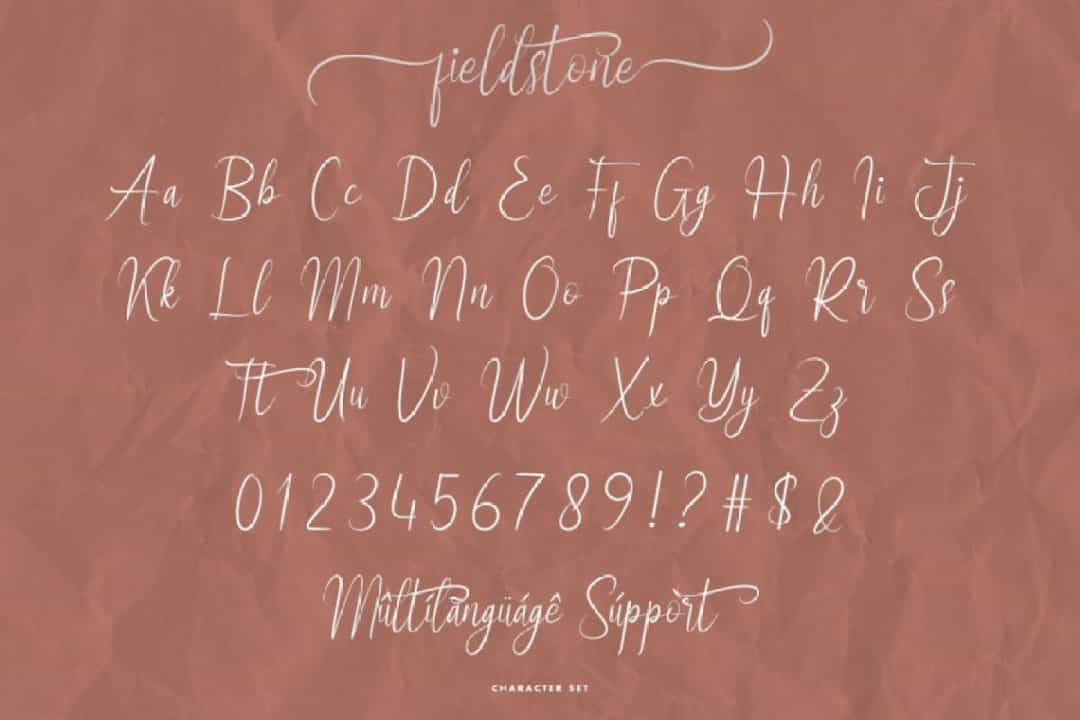 Fieldstone Font Image 3