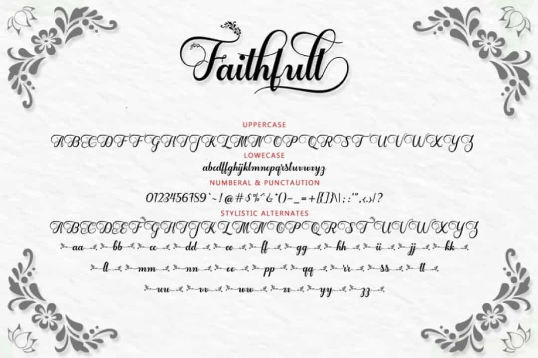 Faithfull Font Image 3