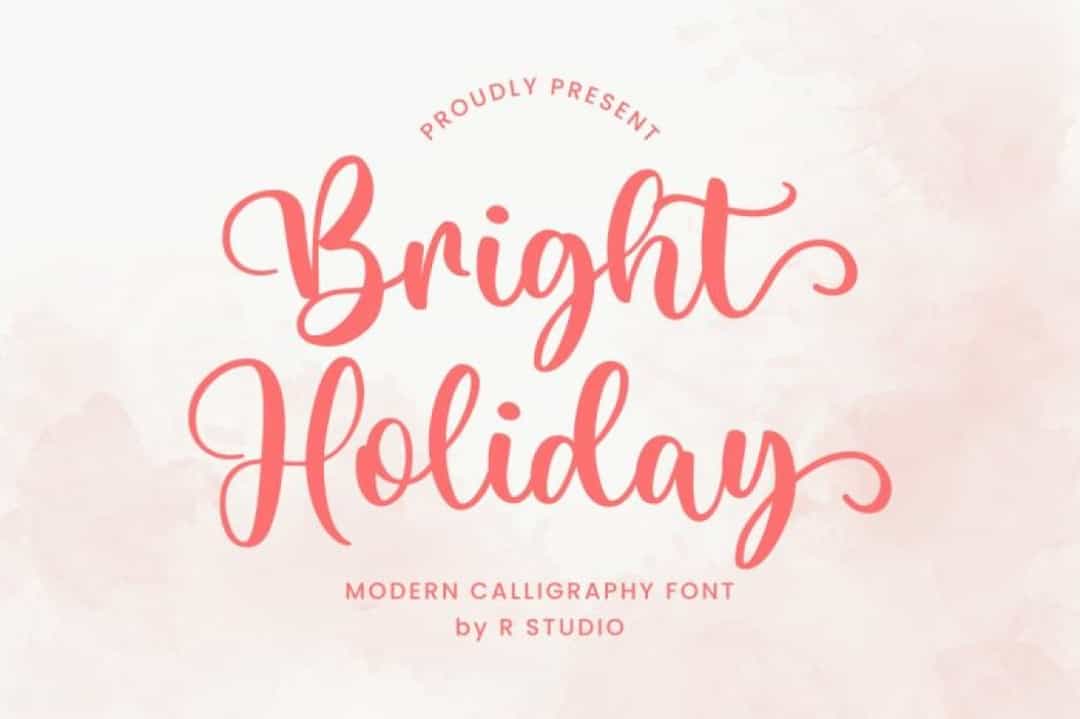 Bright Holiday Font Image 1